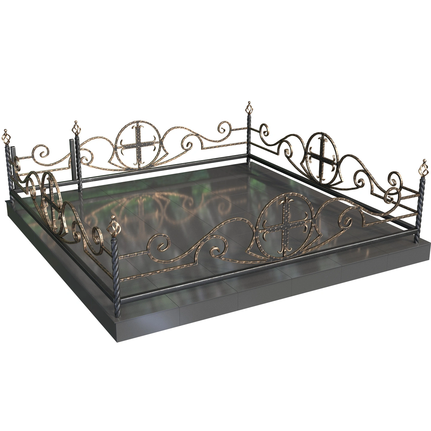 Кованая ограда 1